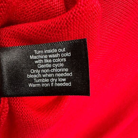 Lane Bryant Sweater Pullover Size‎ 18 20 Stretch Knit Long Bell Sleeves New Red - Picture 12 of 13